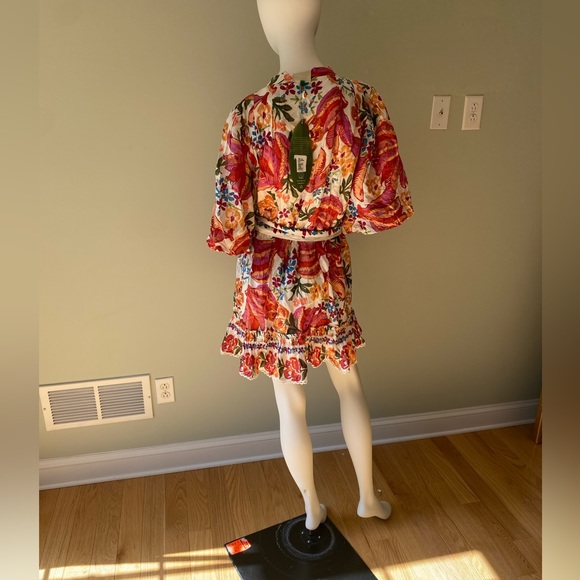 Farm Rio Women’s Spring Bananas Belted Minidress - Size L. - Picture 5 of 10